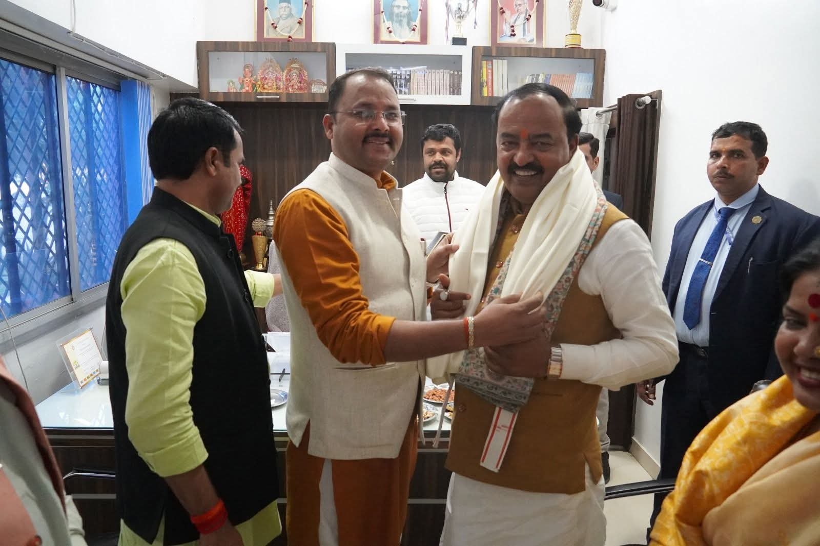 Warm Welcome and Felicitation with Angavastram